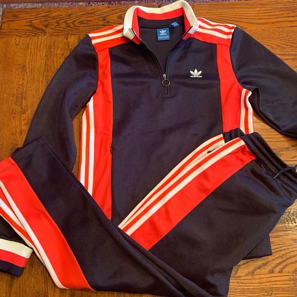 adidas Pants - Adidas Tracksuit w Pullover Jacket